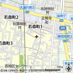 岐阜県大垣市南若森町602周辺の地図