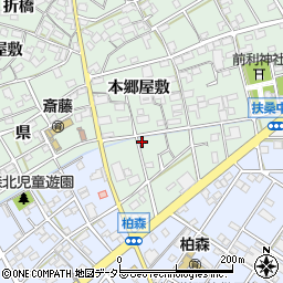 愛知県丹羽郡扶桑町斎藤本郷屋敷177周辺の地図