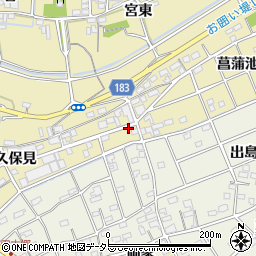 愛知県江南市宮田町久保見185周辺の地図