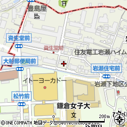 エーデル鎌倉周辺の地図