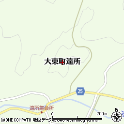 島根県雲南市大東町遠所周辺の地図