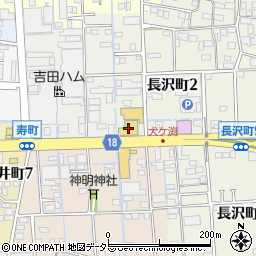 岐阜スバル自動車大垣長沢店周辺の地図
