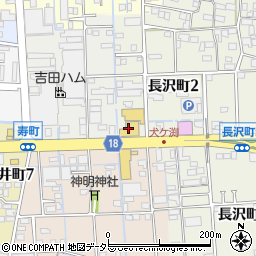 岐阜スバル自動車大垣長沢店周辺の地図