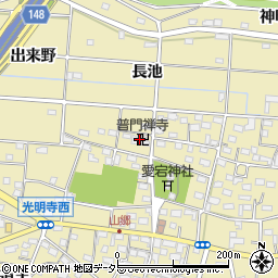 愛知県一宮市光明寺山屋敷74周辺の地図