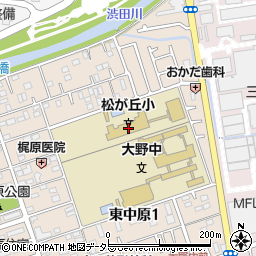 平塚市立松が丘小学校周辺の地図