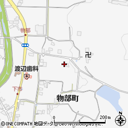 京都府綾部市物部町善徳周辺の地図