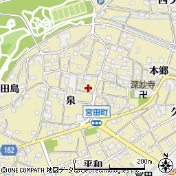 愛知県江南市宮田町泉139周辺の地図
