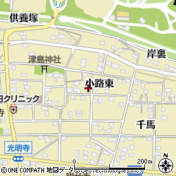 愛知県一宮市光明寺小路東45周辺の地図