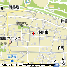 愛知県一宮市光明寺小路東28周辺の地図