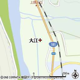 鳥取県西伯郡伯耆町大江周辺の地図