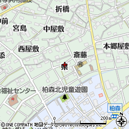 愛知県丹羽郡扶桑町斎藤県周辺の地図