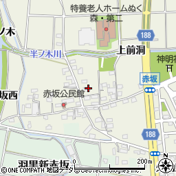 愛知県犬山市羽黒（赤坂）周辺の地図