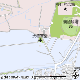 大将軍宮周辺の地図