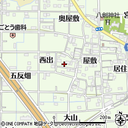 愛知県一宮市更屋敷屋敷1059周辺の地図