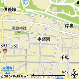 愛知県一宮市光明寺小路東46周辺の地図