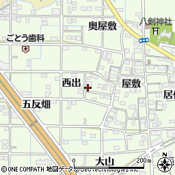 愛知県一宮市更屋敷屋敷1061周辺の地図