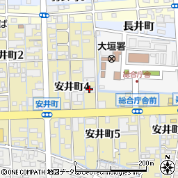 バッティングセンター　大垣店周辺の地図