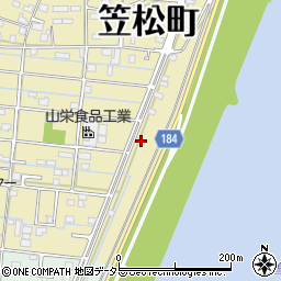 岐阜県羽島郡笠松町長池215-1周辺の地図