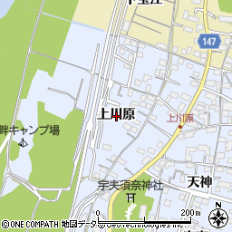 愛知県一宮市木曽川町里小牧上川原周辺の地図