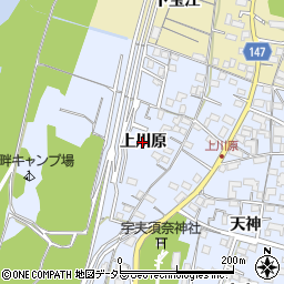 愛知県一宮市木曽川町里小牧（上川原）周辺の地図