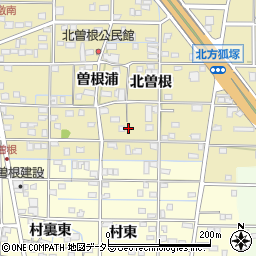 愛知県一宮市北方町北方北曽根182周辺の地図