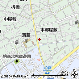 愛知県丹羽郡扶桑町斎藤本郷屋敷6周辺の地図