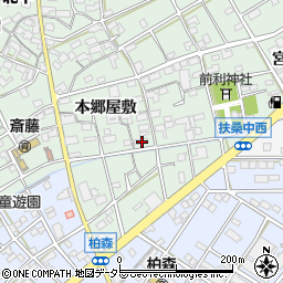 愛知県丹羽郡扶桑町斎藤本郷屋敷53-1周辺の地図