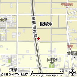 愛知県一宮市北方町北方東板屋沖周辺の地図