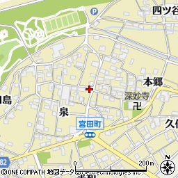 愛知県江南市宮田町泉144周辺の地図