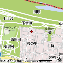 愛知県一宮市浅井町河田波荒周辺の地図