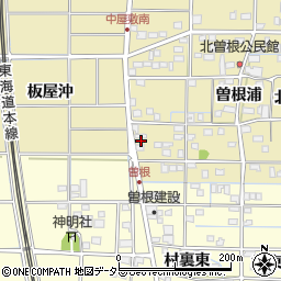 愛知県一宮市北方町北方曽根前周辺の地図