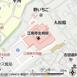 江南厚生訪問看護ステーション周辺の地図