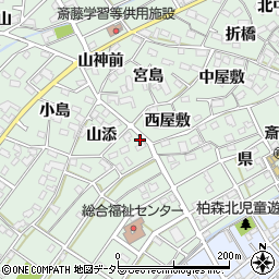 愛知県丹羽郡扶桑町斎藤山添13周辺の地図