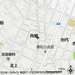 愛知県江南市勝佐町西郷周辺の地図