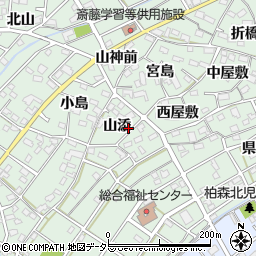 愛知県丹羽郡扶桑町斎藤山添周辺の地図