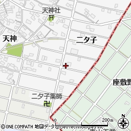 愛知県江南市和田町二タ子133周辺の地図