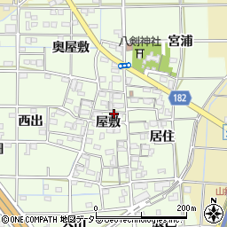 愛知県一宮市更屋敷屋敷1098周辺の地図