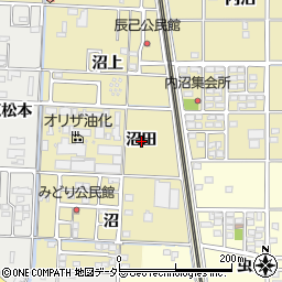 愛知県一宮市北方町北方沼田周辺の地図