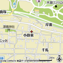 愛知県一宮市光明寺小路東16周辺の地図