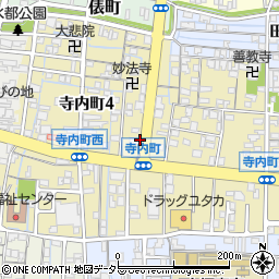 岐阜県大垣市寺内町周辺の地図