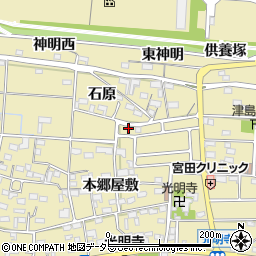愛知県一宮市光明寺石原1-31周辺の地図