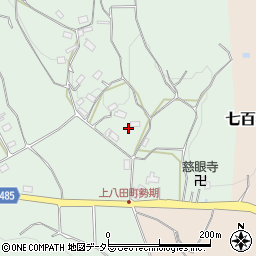 京都府綾部市上八田町石塚周辺の地図