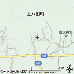 京都府綾部市上八田町（地生）周辺の地図
