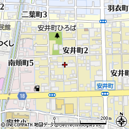 岐阜県大垣市安井町2丁目周辺の地図