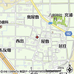 愛知県一宮市更屋敷屋敷1069周辺の地図