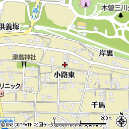 愛知県一宮市光明寺小路東14周辺の地図