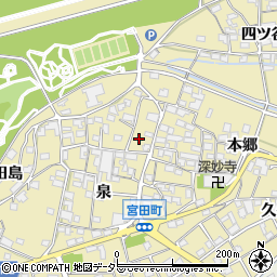 愛知県江南市宮田町泉70周辺の地図