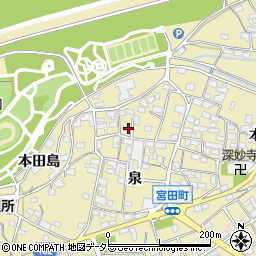 愛知県江南市宮田町泉20周辺の地図