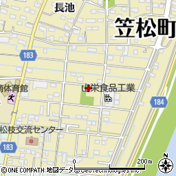 岐阜製菓周辺の地図