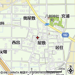 愛知県一宮市更屋敷屋敷1095周辺の地図